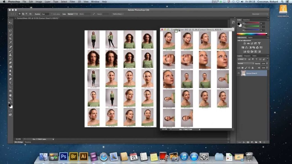 Make Contact Sheet in Photoshop