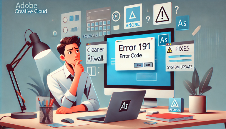 Adobe Cloud Error Code 191- How to Fix - Easy Guide