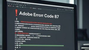 Adobe Error Code 87