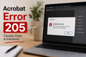 Acrobat error 205